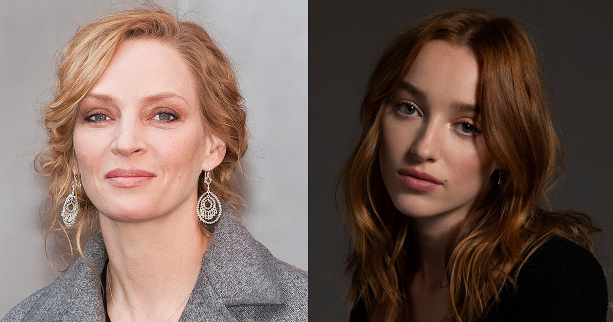 Uma Thurman and Phoebe Dynevor